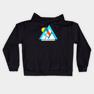 Colorado Vintage Mountain Sunset Kids Hoodie